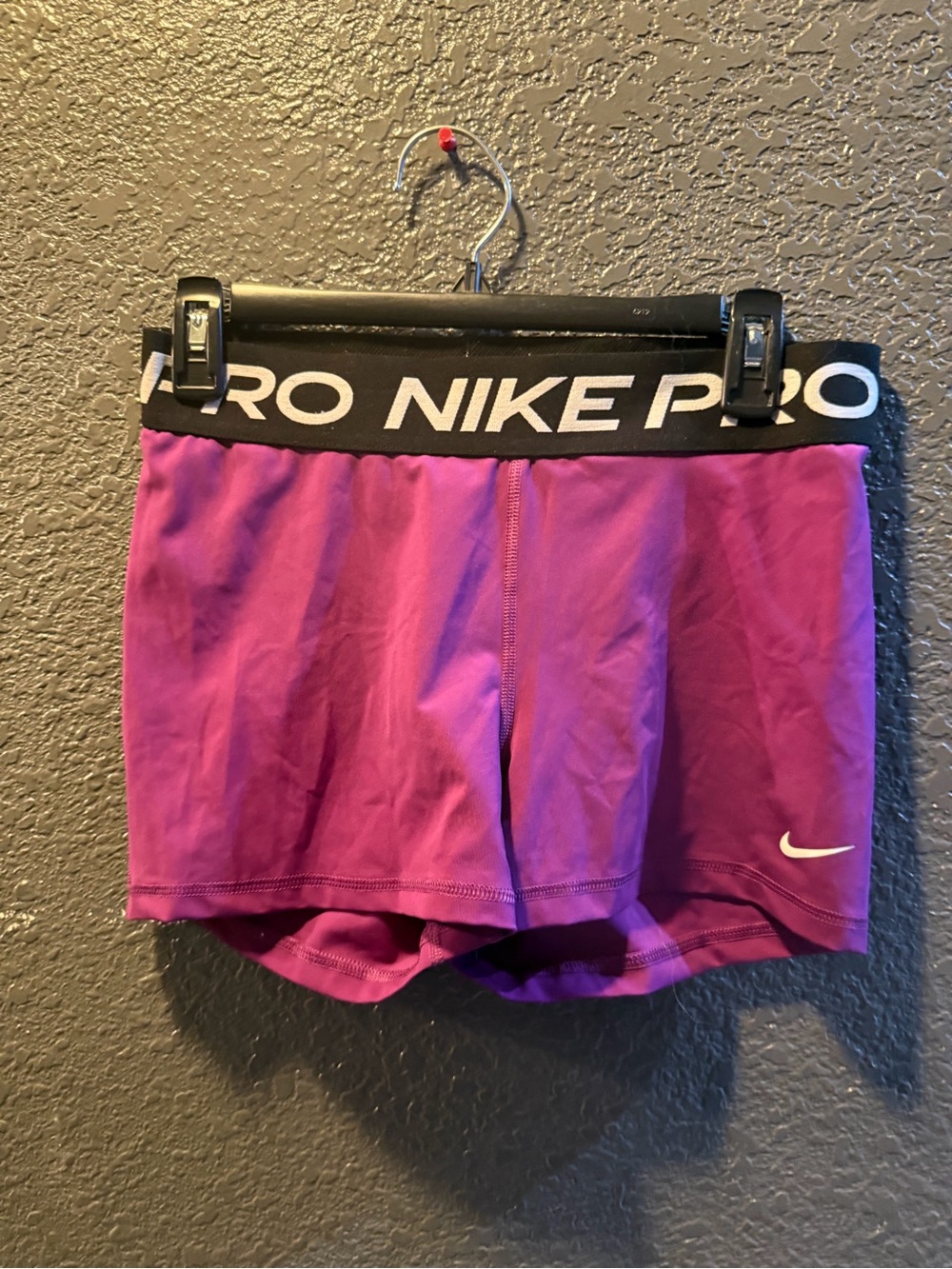 Nike Women’s Magenta Pro Training Shorts with Branded Waistband